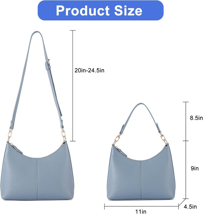 Keyli Small Shoulder Handbags for Women Mini Purse Waterproof Soft Leather Crossbody Bags for Work Shopping Travel - Image 3